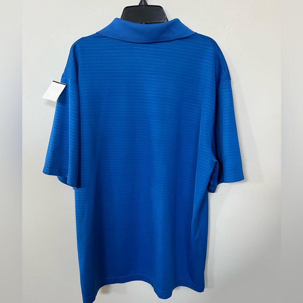 🔥UNDER ARMOUR MEN'S STRIPED POLO STYLE #1268401-406 SHORT SLEEVE BLUE LARGE - Picture 6 of 15